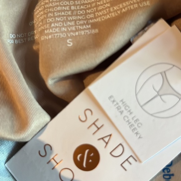 RIBBED Ruffle High Leg Extra Cheeky Bikini Bottom Shade & Shore Golden Yellow - Picture 6 of 6